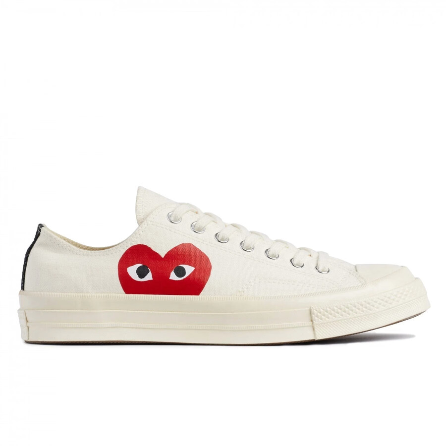 comme des garcons play x converse chuck 70 low weiß