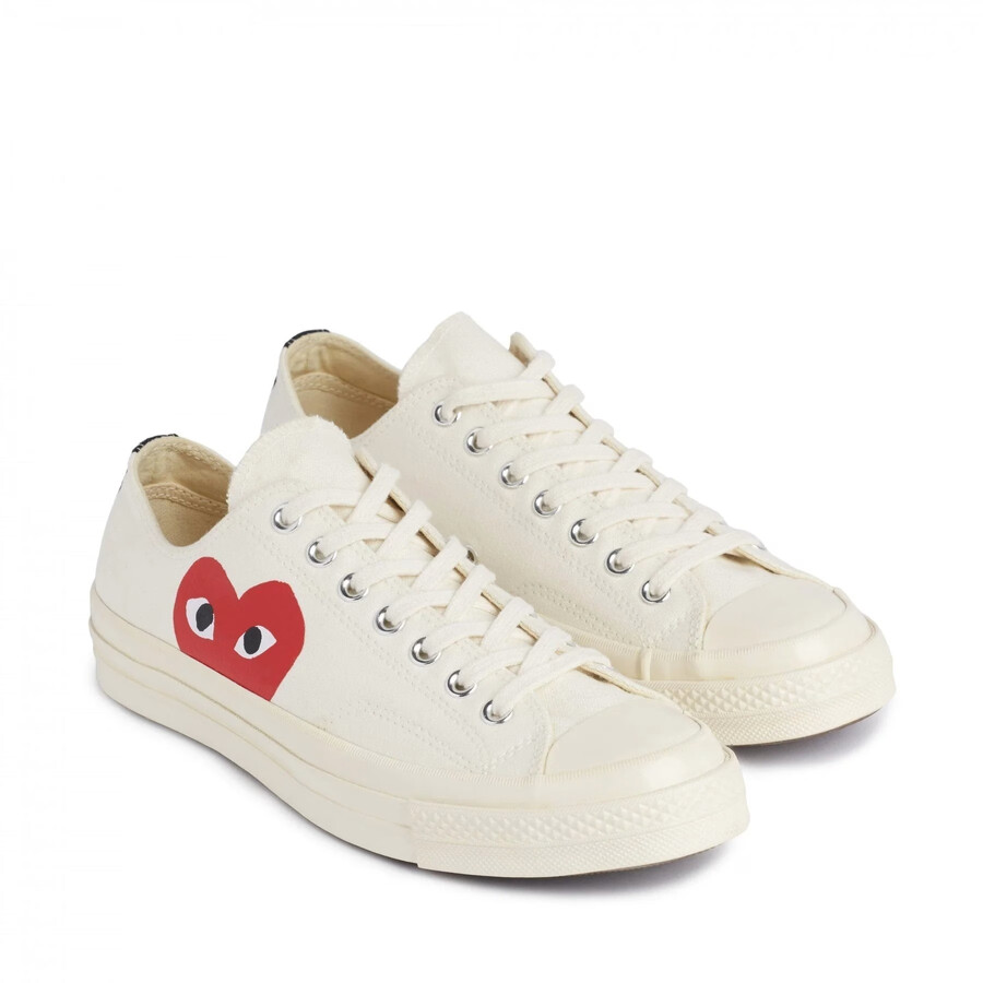 comme des garcons play x converse chuck 70 low weiß